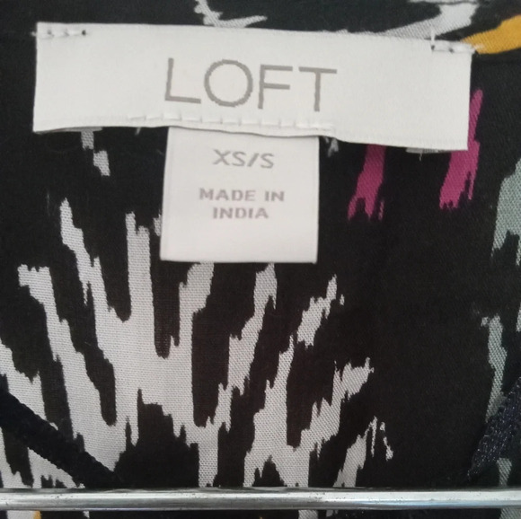 Loft Women's Long Line Ikat Print Kimono/ Topper Size XS / Small - Picture 8 of 9